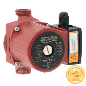 Насос циркуляційний 245Вт Hmax 8м Qmax 200л/хв Ø2" 180мм + гайки Ø1¼" AQUATICA (774142) Уцінка №1