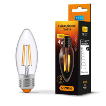 LED лампа VIDEX Filament C37F 4W E27 4100K