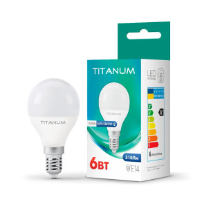 Led лампа Titanum G45 6W E14 4100K №1