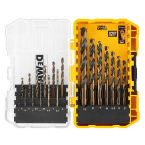 Набор сверл по металлу DeWALT Black & Gold HSS-G, 19 шт, кейс Tough Case №6