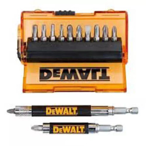 Набір біт DeWALT, Phillips, Pozidriv, Torx, Slotted, Ph1, Ph2, Ph3, Pz2 , Pz3, Sl6, T15, T20, T25, T30, L= 25 мм, 14 шт, блістер №2