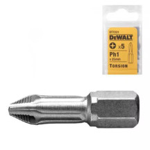 Набір біт DeWALT, торсійні, "Extra Grip", Philips, Ph1, L=25 мм, 5 шт