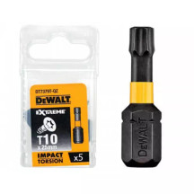 Набір біт DeWALT, ударні IMPACT TORSION, Torx, Т10, L=25 мм, 5 шт