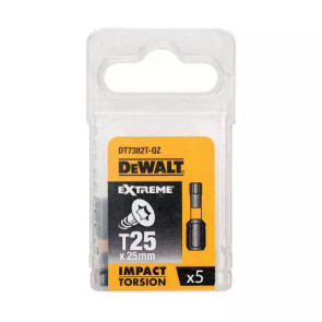 Набір біт DeWALT, ударні, IMPACT TORSION, Torx, Т25, L=25 мм, 5 шт №1