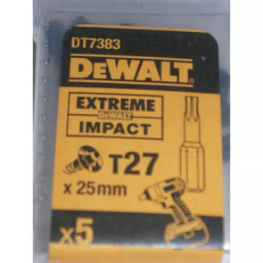 Набір біт DeWALT, ударні, IMPACT TORSION, Torx, Т27, L=25 мм, 5 шт №1