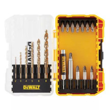 Набір біт і свердел DeWALT, EXTREME FlexTorq, Phillips, Pozidriv, L = 25 мм - Pz2, Pz3, Ph2, L = 50 мм - Pz2, Ph2, 19 шт, кейс