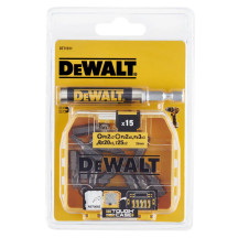 Набір біт DeWALT Torx, Philips, Pozidriv, Torx, L= 25 мм,PH2, PZ2, PZ3, T20, T25, 15 шт + магнітний тримач, блістер