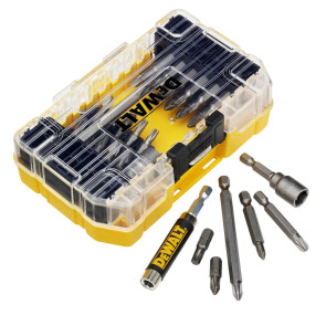 Набор бит и насадок DeWALT, Phillips, Pozidriv, Torx, Ph1, Ph2, Ph3, Pz2, Pz3, T10, T15, T20, T25, T30, L = 25, 50, 85 мм, 41 шт, кейс №2