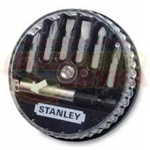 Набір біт STANLEY, Pozidriv, PZ0, PZ1, PZ2, L= 25 мм, 7 шт, пластикова коробка