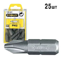 Біта STANLEY з шестигранним хвостовиком 1/4" Ph2, L=50мм, 10шт.