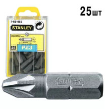 Біта STANLEY з шестигранним хвостовиком 1/4" Pz3, L=25мм, 25шт.