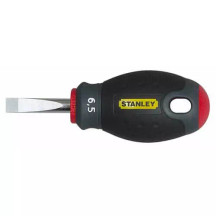 Викрутка STANLEY"FatMax® Stubby", укорочена з паралельним жалом під прямий шліц SL5,5 х 30мм.