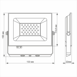 Led прожектор titanum 30w 6000k №3