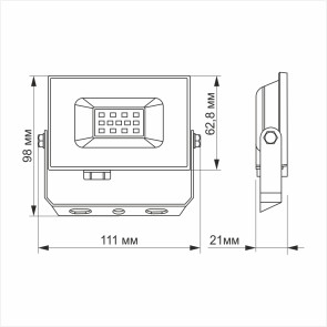 Led прожектор titanum 10w 6000k №3