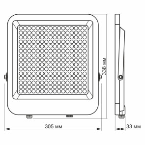 Led прожектор videx premium f2 200w 5000k №4