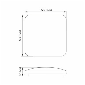 LED світильник функціональний квадратний VIDEX 72 W 2800-6000K №4