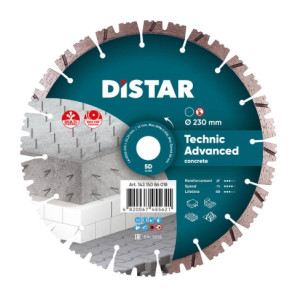 Круг алмазний вiдрiзний Distar 1A1RSS 232 TECHNIC ADVANCED №1