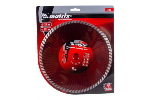 Диск алмазный отрезной Turbo Extra 230х22,2 мм сухая резка Matrix Professional №1