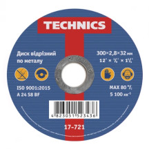 Диск відрізний по металу, 300х2,8х32 Technics | 17-721