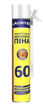 Поліуретанова монтажна піна LACRYSIL (побутова) літня 750 мл/650 г