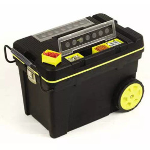 Ящик STANLEY "Pro Mobile Tool Chest", 610х375х420 мм, великого об'єму з колесами, пластмасовий з відділеннями в кришці. №1