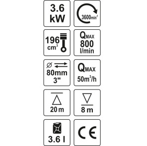 Мотопомпа Yato YT-85402 №5