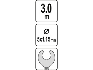 Каналізаційний трос 5 мм 3 метри Yato YT-25001 №4