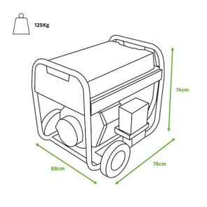 Генератор дизельний GENERGY LIMITED 7000D 6,5 кВт(240632090) №2