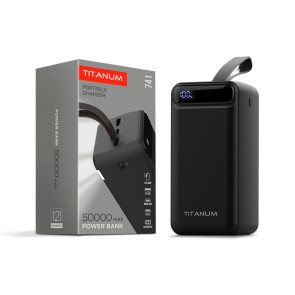 Повербанк TITANUM 741 Black 50000mAh №1