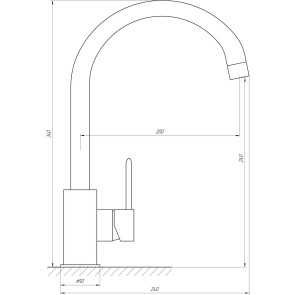 Змішувач для кухні TOPAZ BARTS TB 07403-H36 №4