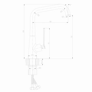 Змішувач для кухні TOPAZ TEEL TT 24401-H59-BB №6