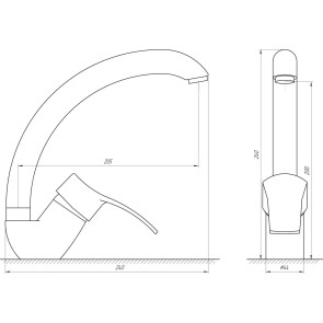 Змішувач для кухні Globus Lux QUEENSLAND GLQU-103S №5