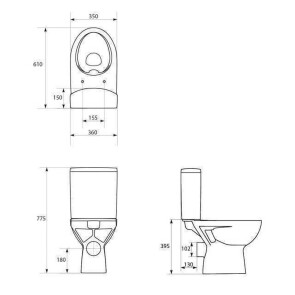 Компакт Cersanit 518 PARVA NEW CLEAN ON 011 3/5 №3