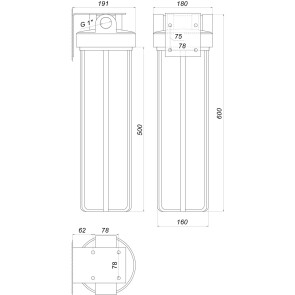 Фільтр-колба + ПП картридж Bіо+ systems SL20-BB Big Blue 20″, 1″ №4