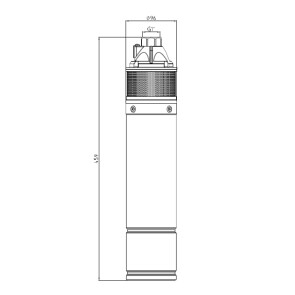 Насос глибинний вихровий Pumpman 4SKM100 Нmax 60м Qmax 2,7куб.м 750Вт з пультом №2