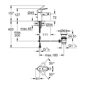 Змішувач для біде Grohe BauLoop 23338000 №2