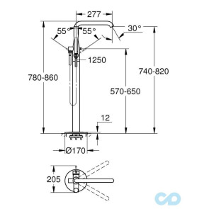 Змішувач для ванни Grohe Essence 23491001 №2