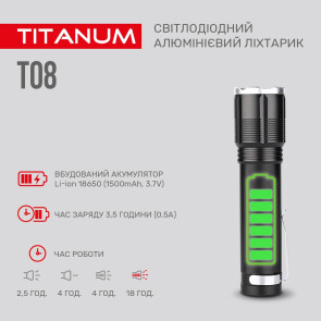 Портативний світлодіодний ліхтарик TITANUM TLF-T08 700Lm 6500K №5