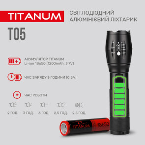 Портативний світлодіодний ліхтарик TITANUM TLF-T05 300Lm 6500K №5