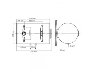 Водонагрівач Arti WHH Slim 80L/1 №2