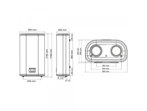 Водонагрівач Arti WH Flat E 100L/2 №2