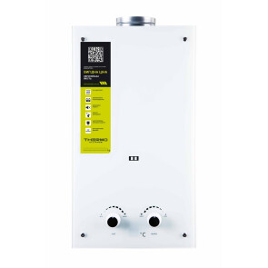 Колонка газова димохідна Thermo Alliance JSD20-10GE 10 л панель скляна White №1