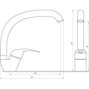 Змішувач для кухні Globus Lux Smart GLSM-0203S №5