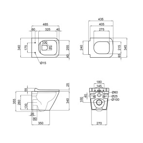 Унітаз підвісний Qtap Tern безобідковий з сідінням Soft-close QT1733052ERW №2