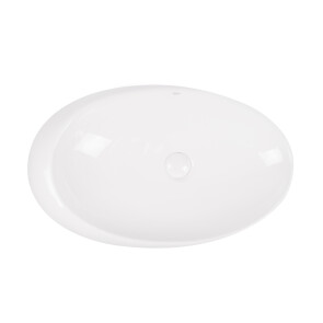 Раковина-чаша Qtap Leo 690x435x180 White з донним клапаном QT11111094W №1