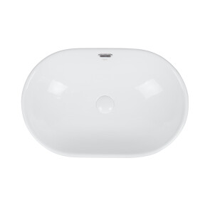 Раковина Qtap Leo 590x400x170 White з донним клапаном QT11114028W №1