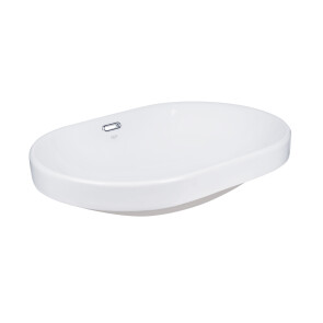 Раковина Qtap Leo 590x400x170 White з донним клапаном QT11114028W №4