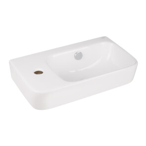 Раковина Qtap Tern 450х260х155 White з донним клапаном QT17115117LW №4