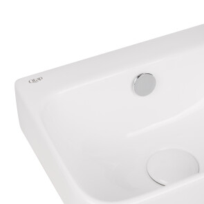 Раковина Qtap Tern 450х260х155 White с донным клапаном QT17115117RW №5