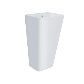 Раковина для підлоги моноблок Qtap Tern 440х380х830mm White з донним клапаном QT1711G302W №3